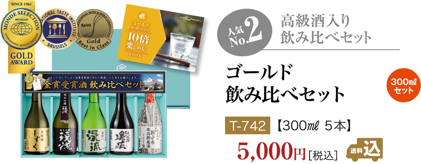 飲み比べセット No2 ゴールド飲み比べセット