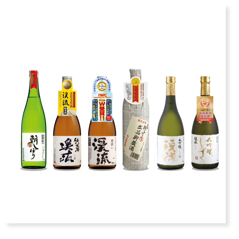 モンドセレクション＆ワイングラスでおいしい日本酒アワードW受賞記念セット<br>720ml（900ml）× 6本